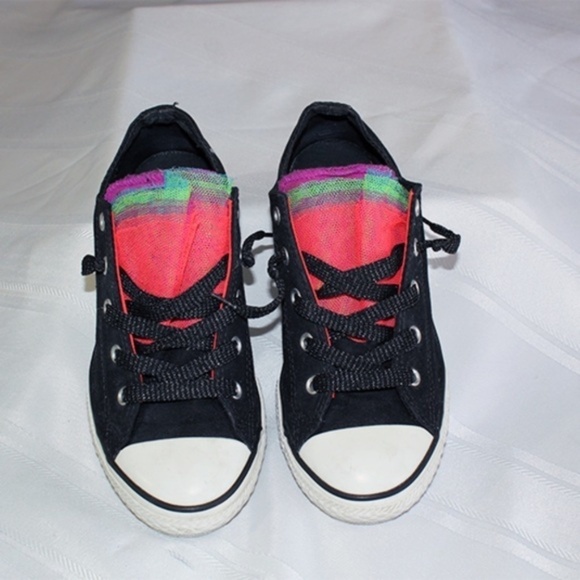 Women Converse ☆ All Star Rainbow tongues Size 6 - Picture 2 of 4